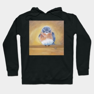 Eastern Bluebird painting Hoodie